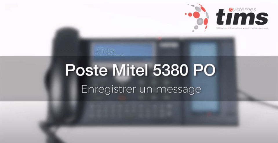 Mitel Aastra 5380 PO - Enregister un message