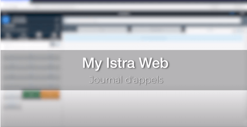 My Istra Web - Journal des appels